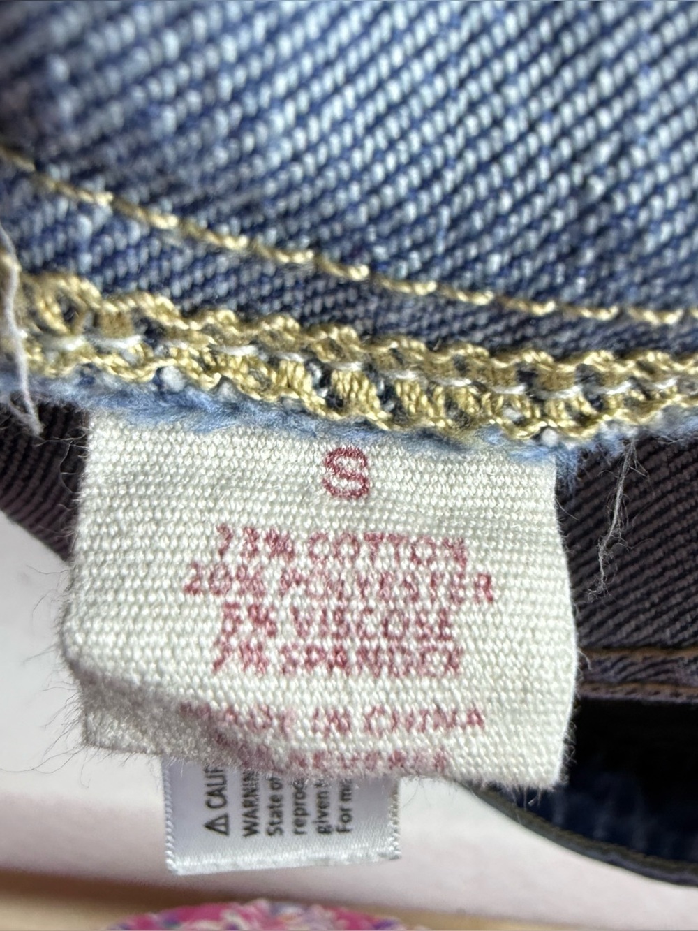 Wishlist Jeans Denim Mini Skirt Button Front Y2K Light Wash Size S - Picture 9 of 10